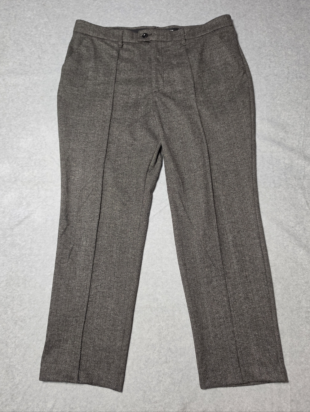 Lee 18 M Plus Size Herringbone Straight Leg Pant Business Casual Work Office